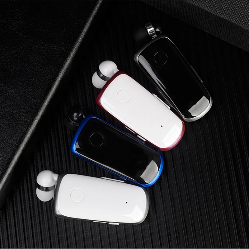 

Mini Wireless Retractable Portable Bluetooth Headset Calls Remind Vibration Handsfree Earbuds Hands-free Lotus for phone F990