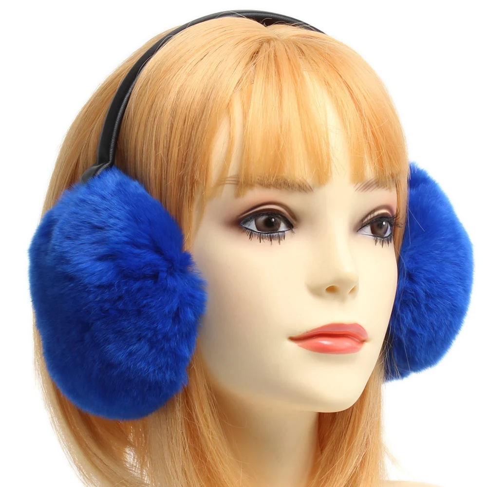 Новое поступление зимние женские теплые меховые наушники из натурального меха