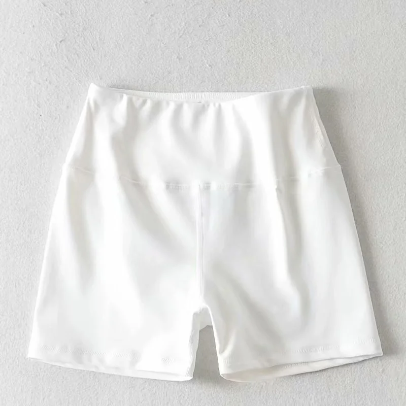 Elastic Waist Stretch Candy Color Tight-fitting High Bag Hip Riding Sports Chic Women's Pants Running Female | Женская одежда