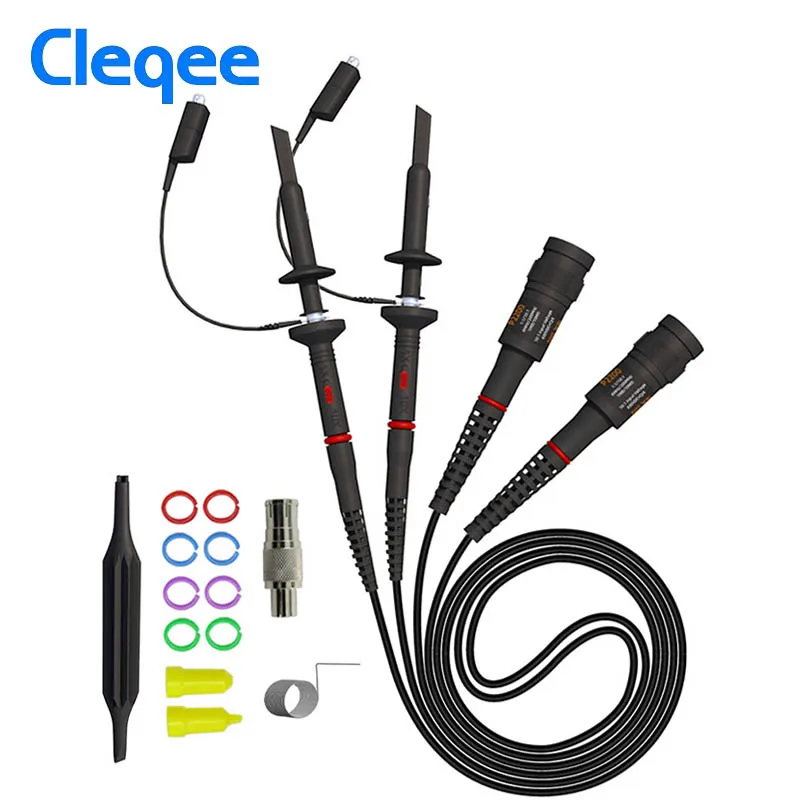 Осциллограф Cleqee P2060 P2100 P2200 DC 60 МГц 100 200 X1/X10 с щупом Для Tektronix HP BNC|Детали и