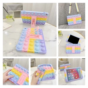 push bubble silicone tablet case for samsung galaxy tab a7 10 4 2020 cover t500 t505 t507 relive stress fidget toys cover free global shipping