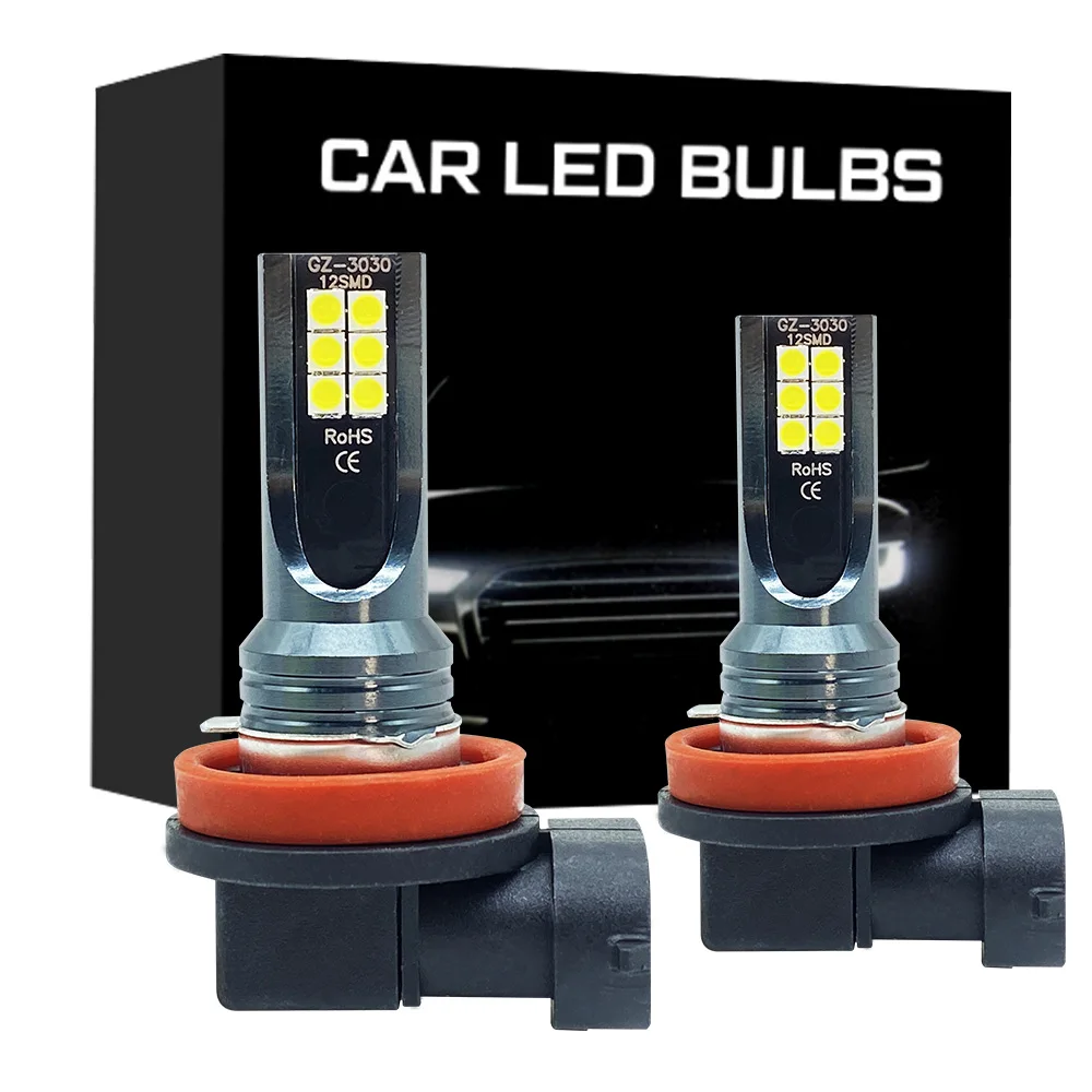 

2Pcs H11 H8 9006 HB4 HB3 9005 881 H4 H7 H1 H3 High Quality 3030 LED Auto Fog Lamp Car Anti Fog Light Bulb Fog Lamps Yellow White
