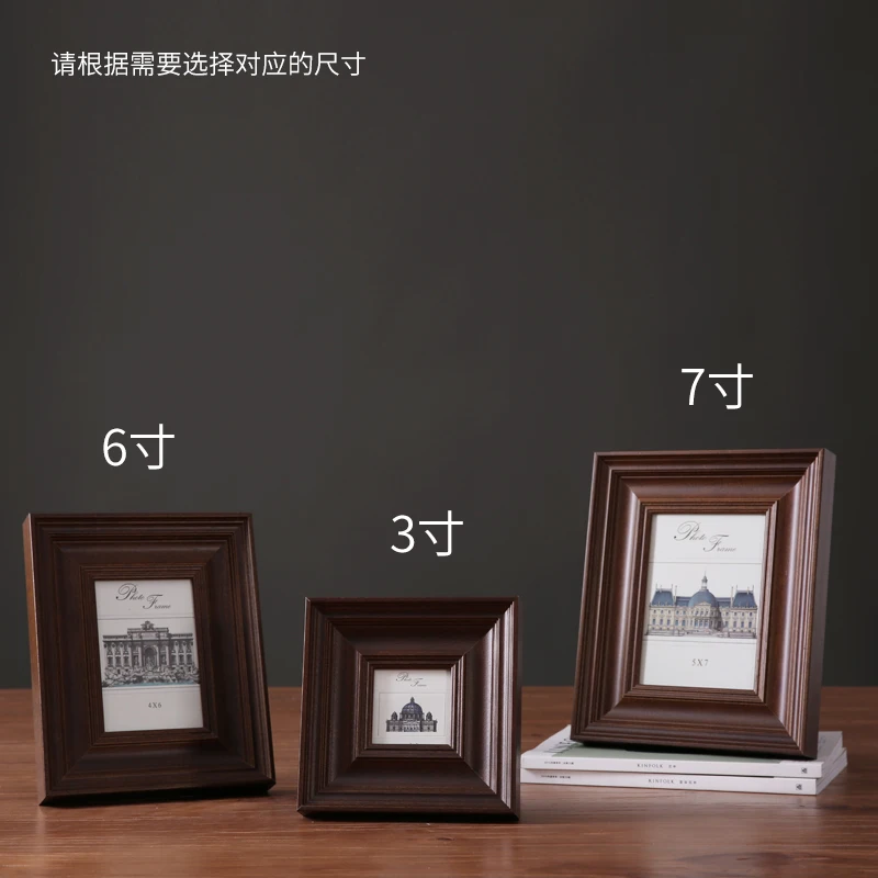 

Vintage Wood Picture Photo Frame Traditional Chinese Classic Home Decoration Decoracion Nordica Hogar Rectangle Frames BD50FF