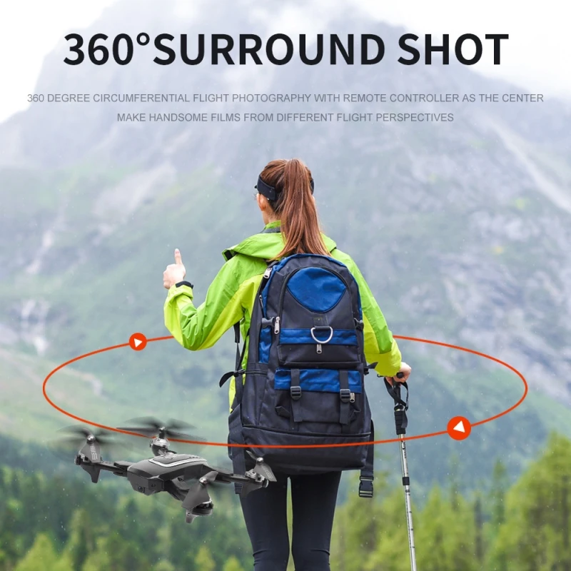 GPS следование Радиоуправляемый квадрокоптер WiFi FPV 4K HD камера высота удерживает