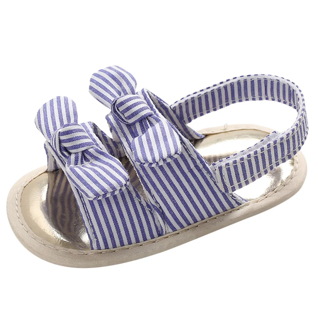 Сандалии детские из ПУ кожи мягкая подошва аппликация однотонные летняя пляжная