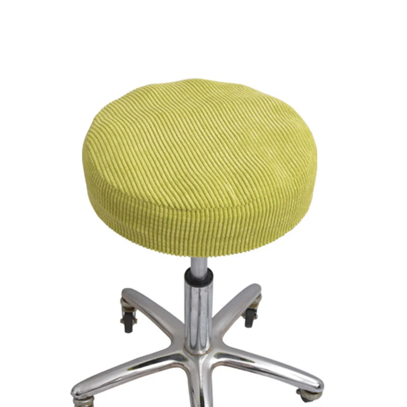 

Chair Cover stretch elastic dining seat Plush Round Chair Fashion Cover Solid Color Slipcover Bar Stool Cover For Home Hotel