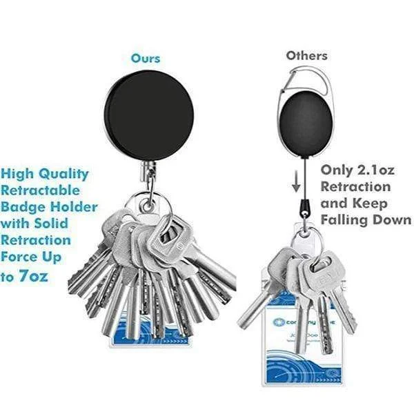 1 шт. выдвижной брелок устойчивость Стальная проволока Веревка Эластичный