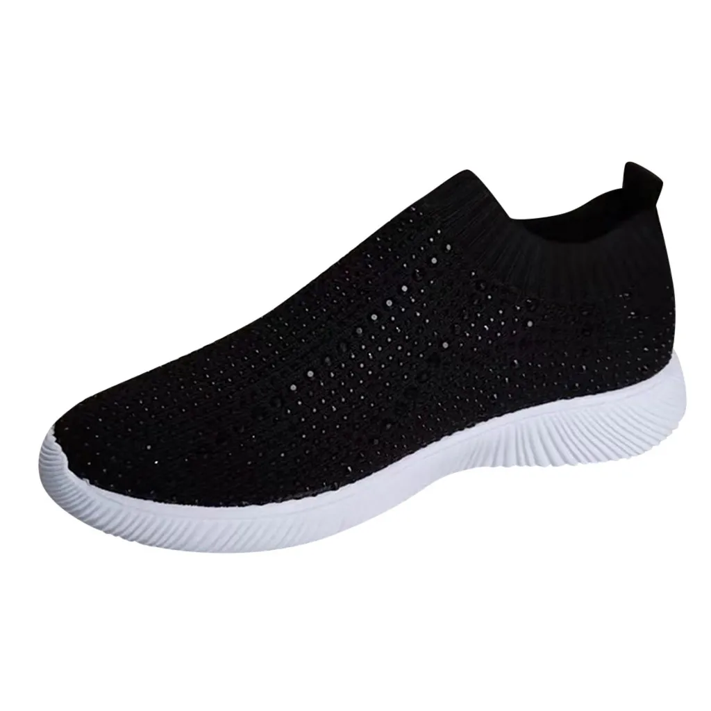 Женские туфли стразы женская обувь женские модные повседневные Блестящие