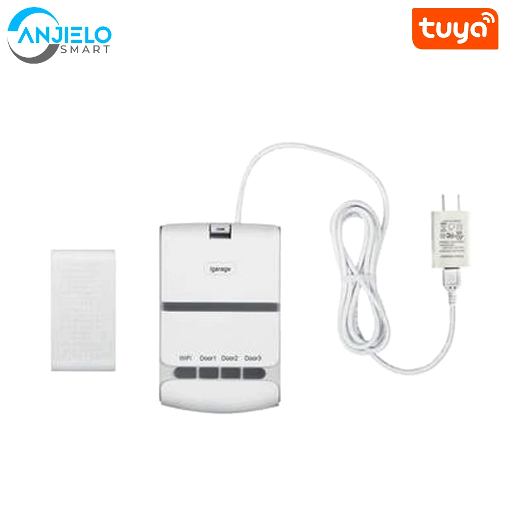 

Anjielosmart Tuya WiFi Garage Door Opener Controller Compatible with Alexa Google Home and IFTTT, No Hub Needed