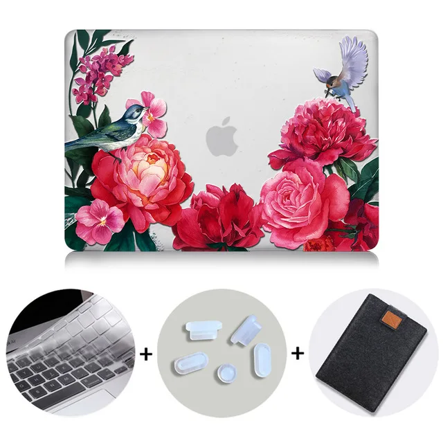 MB15 МТТ Акварель Цветы Crystal Case для Macbook Air 13 дюймов retina A1932 для apple macbook pro 13 15 Touch Bar A1989 A1990 - Цвет: MB15