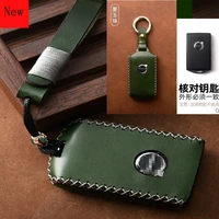 high quality leather car smart key case cover for volvo xc60 v60 s60 s90 xc90 xc40 v90 car accessories