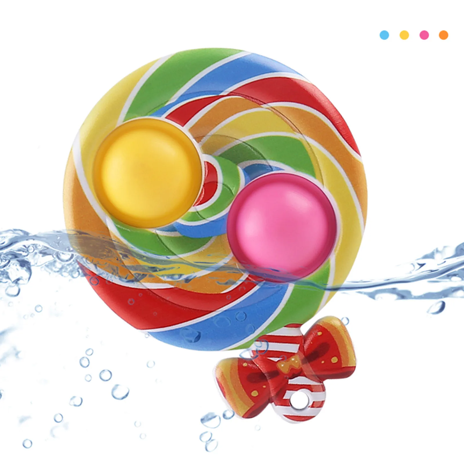 

Fidget Toys 4 Pcs Pop Bubble Sensory Simple Dimple Squeeze Toy Silicone Stress Reliever Toy Autism Special Needs Stress Reliever