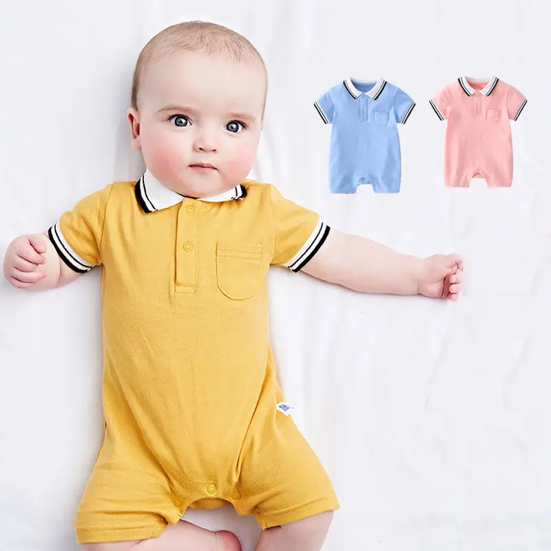 Новинка лета яркий хлопковый комбинезон для младенцев цельнокроеный наряды