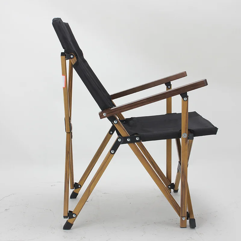 買取 ポータブル屋外折りたたみ椅子,ビーチ家具,キャンプ,ピクニック,木製,多目的,アームレスト付き