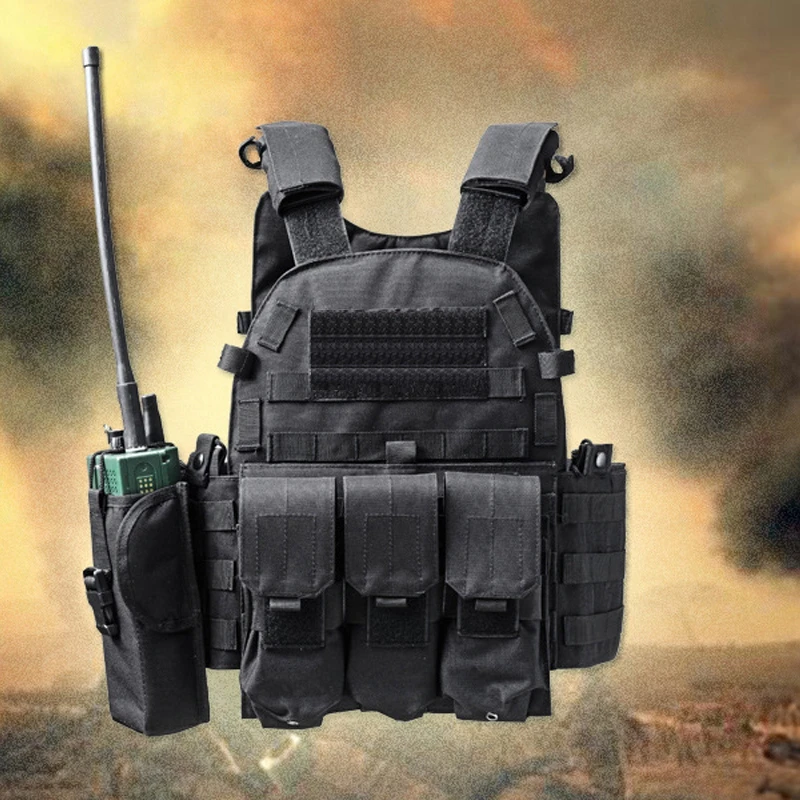 Военный Тактический Жилет Molle для боевых охот стрельбы страйкбола Cs Wargame жилет