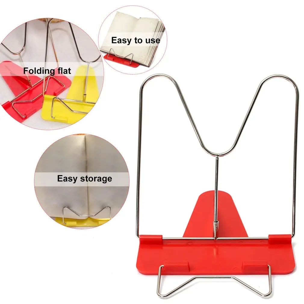 

Bookends Portable Foldable Adjustable Bookend Stand Reading Book Stand Document Holder Base Reading Book Holder