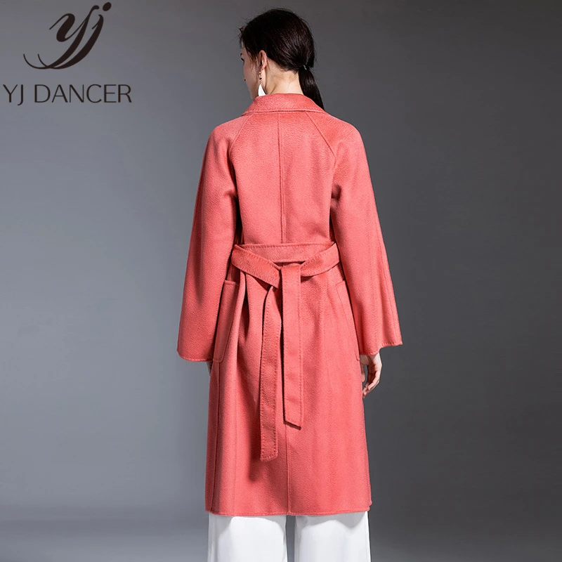 Женское кашемировое пальто длинное модель ZZZ017 на осень и зиму 2019|Женские пальто| |