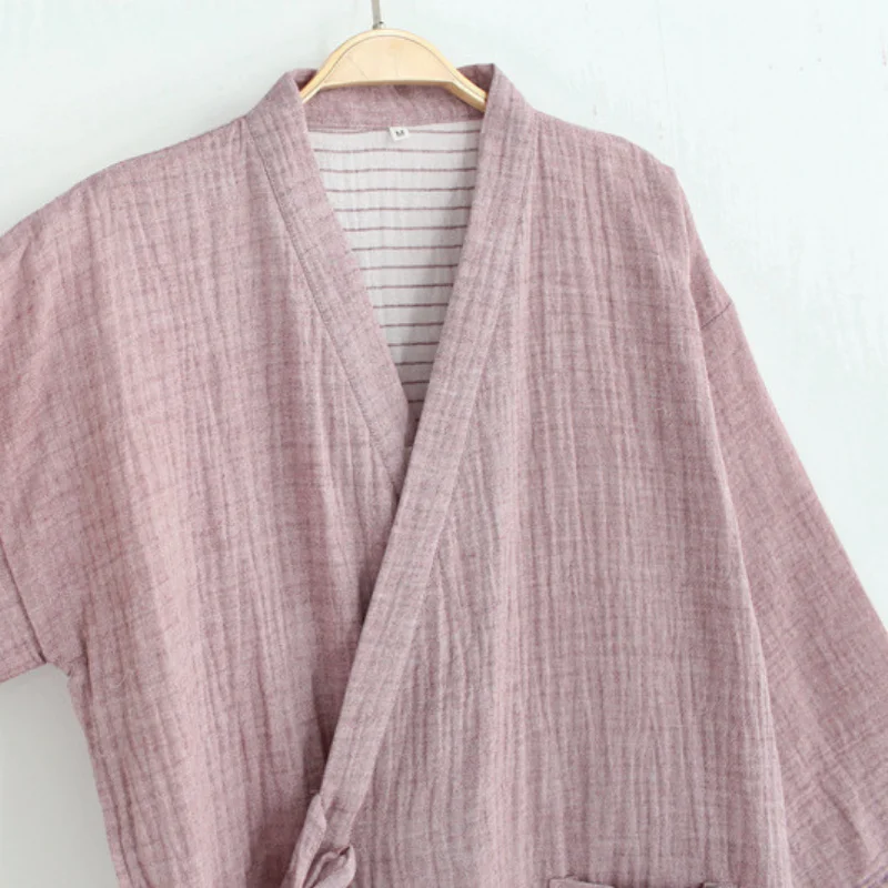 Новинка японский халат Yukata для весны и лета мужская хлопковая газовая тонкая