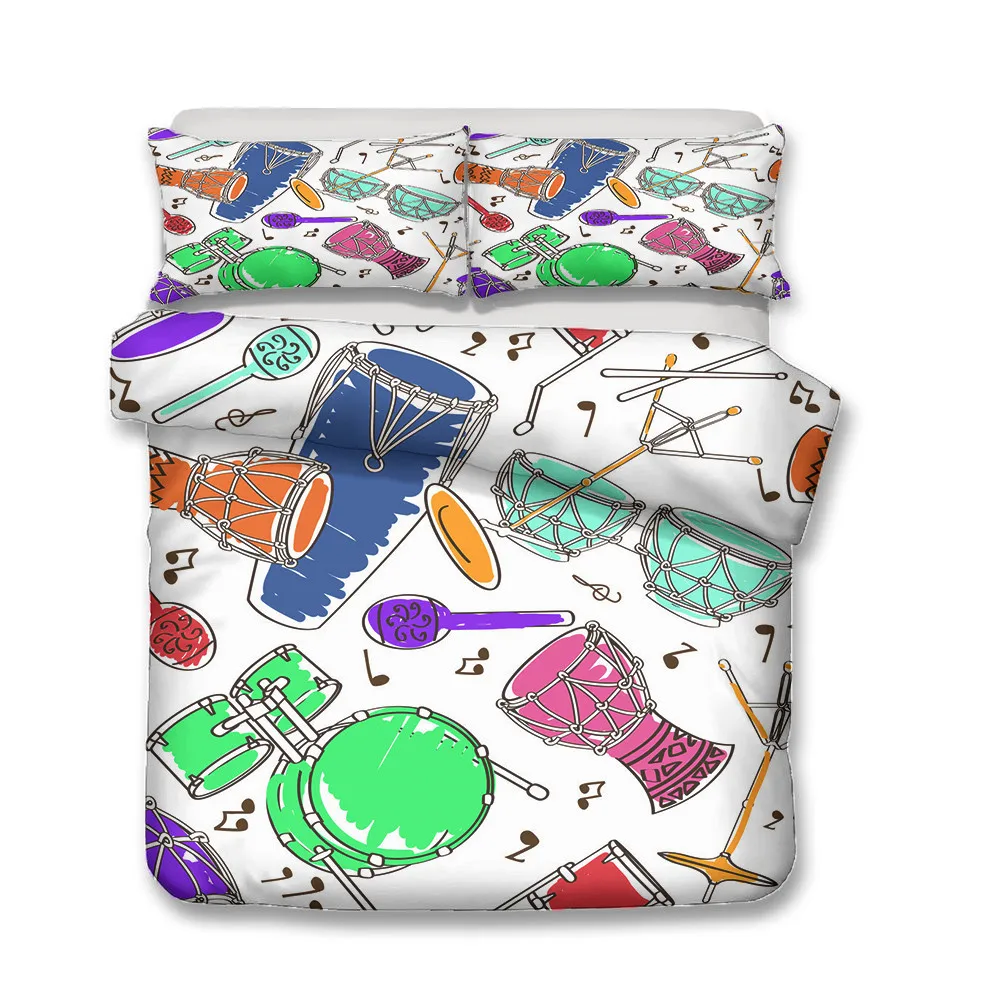 Рок Музыка Музыкальные ноты барабанная лента кассета для взрослых детей