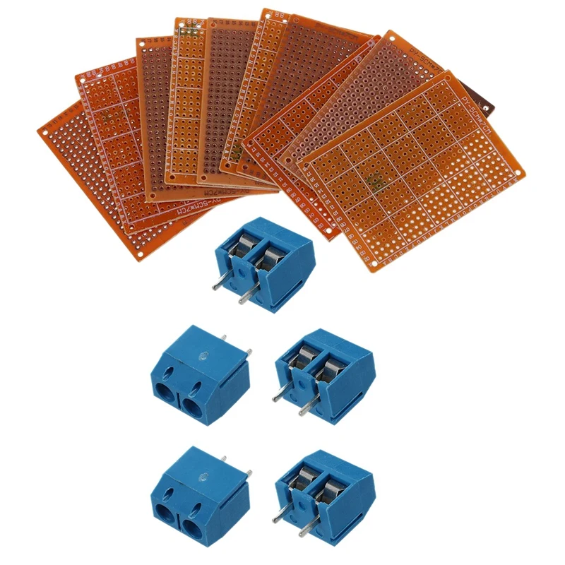 5x2 Pin 5 08 мм PCB Универсальный винт Клеммная колодка Разъем 300 В 16А и классический 10