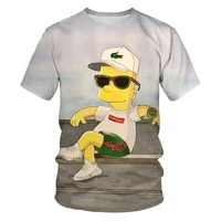 2021 summer new mens 3d digital printing cute anime t shirt fashionable and comfortable sports and leisure short sleeve xxs 6xl