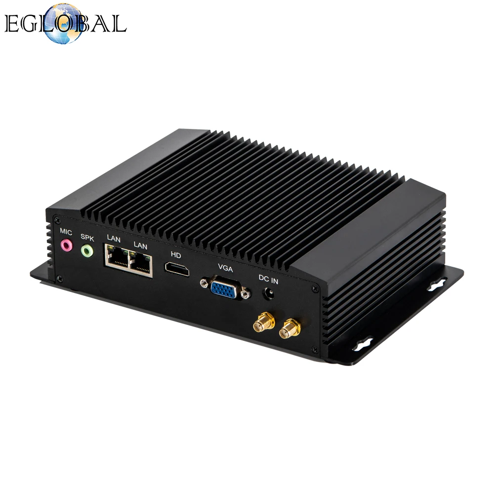 Промышленный мини пк Celeron J1900 настольный Linux Pfsense 2 LAN RS485 COM VGA HDMI 3G/4G модуль SIM тонкий