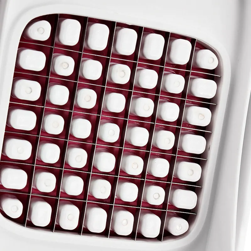 Ручной для овощей фруктов Slicer измельчитель прижимной вырезать лук овощ слайсер