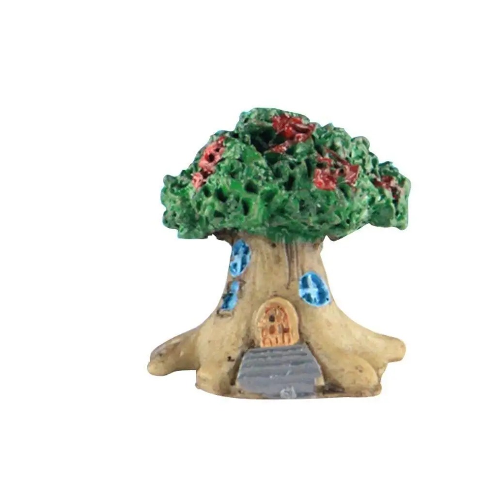 

Micro-landscape Ornament Flower Pot Decoration Resin Cartoon Construction Toy Diy Big Tree House
