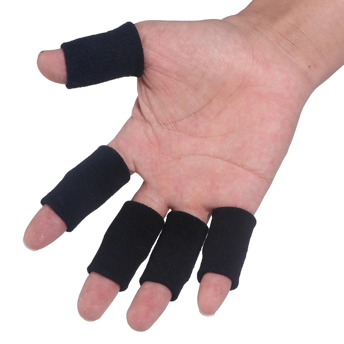 10 шт. волейбольный палец крышка Sweatband эластичный обёрточная бумага палец рукав артрит Поддержка Спорт Волейбол защита пальцев