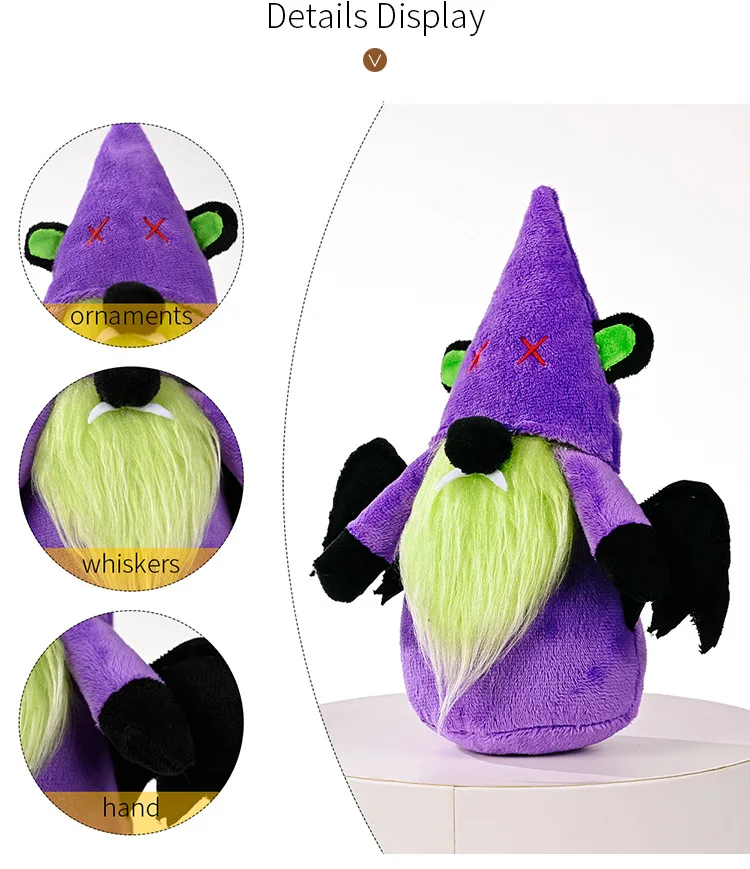 

2021 Halloween Faceless Bat Doll Cat Ornament Happy Halloween Theme Terror Vampire Faceless Bat For Home Festival Party Decor