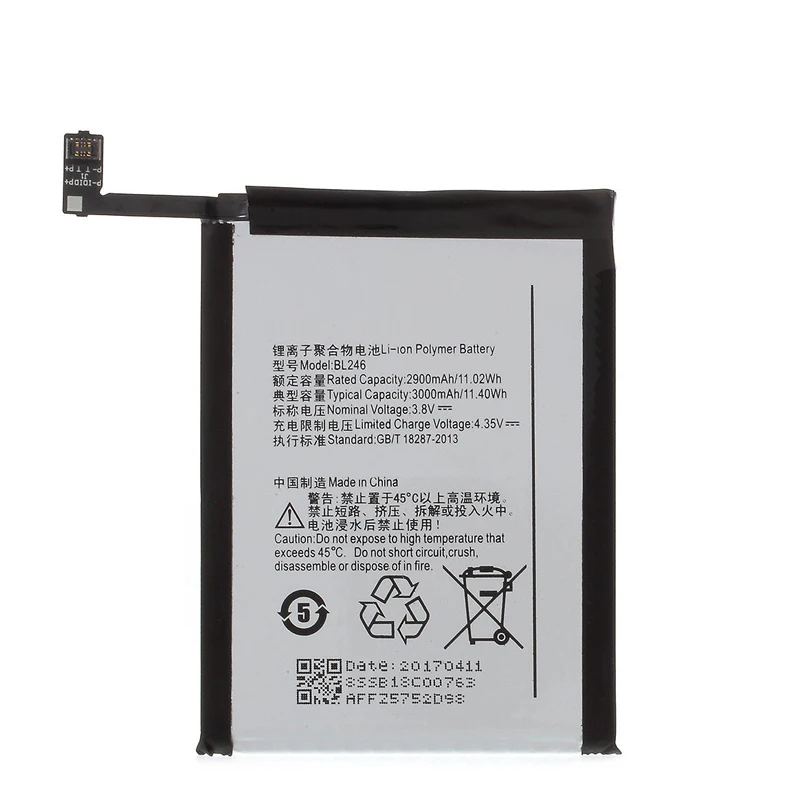 Сменный аккумулятор BL246 на 3000 мАч для Lenovo Vibe Shot Max Z90 3 z90a40 BL 246|battery for lenovo|battery forbattery
