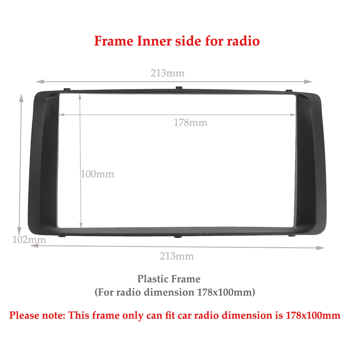 For Toyota Corolla 2003 2004 2005 2006 2 Din Car Stereo Radio Audio Dashboard DVD CD Fascia Plate Panel Frame Replacement