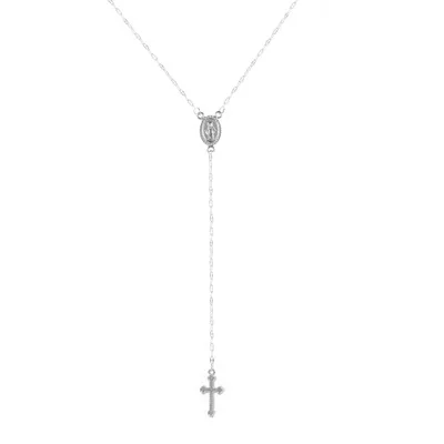 Silver color1 Abayabay Long Personalized Girl Cross Necklace Chain Women Yellow Gold Color Pendant TRENDY Collares Collier Necklaces Jewelry - Окраска металла: Silver color1