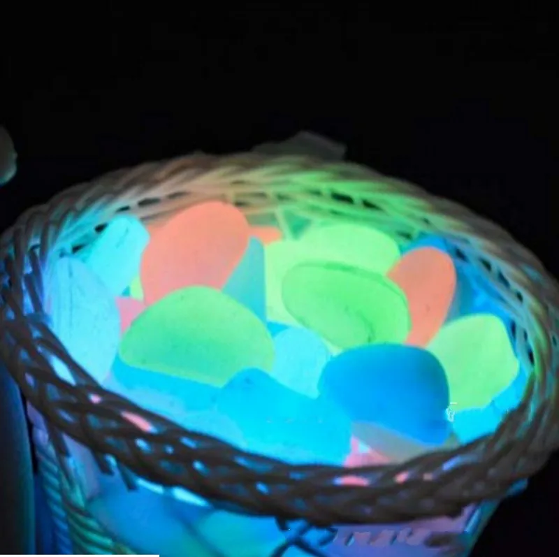 

Novelty Glow in the Dark Stones Green Decor Garden Outdoor Pebble Luminous Rocks Aquarium Fish Tank Decor