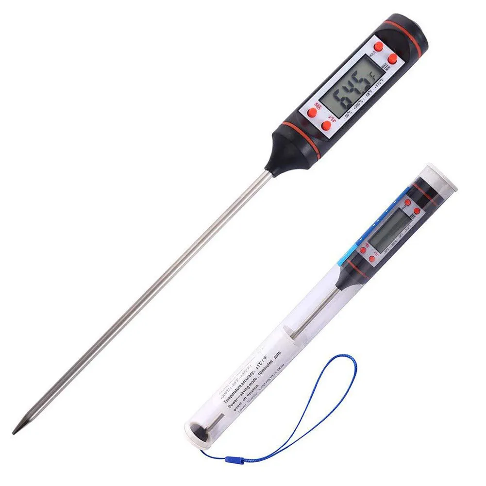 

1 Pcs Electronic Digital Foods Thermometer For Cake Candy Fry BBQ Food Meat Temperature Household Thermometers with Long Probe