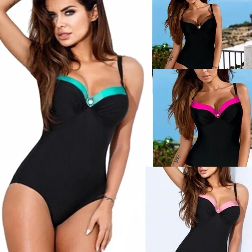 Одна деталь Плавание костюм 2017 Купальники для малышек женщин Большие размеры