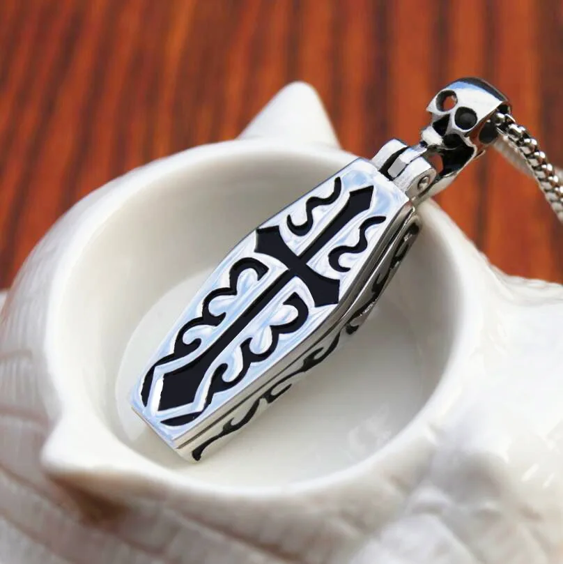 Ювелирные изделия в стиле хип хоп мрачный жнец винтажный крест гравировка гроб