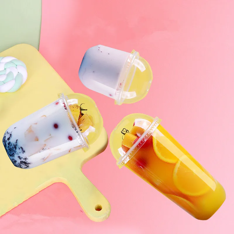 50 шт. прозрачные одноразовые чашки милая чашка для вечеринки дня рождения 16 унций