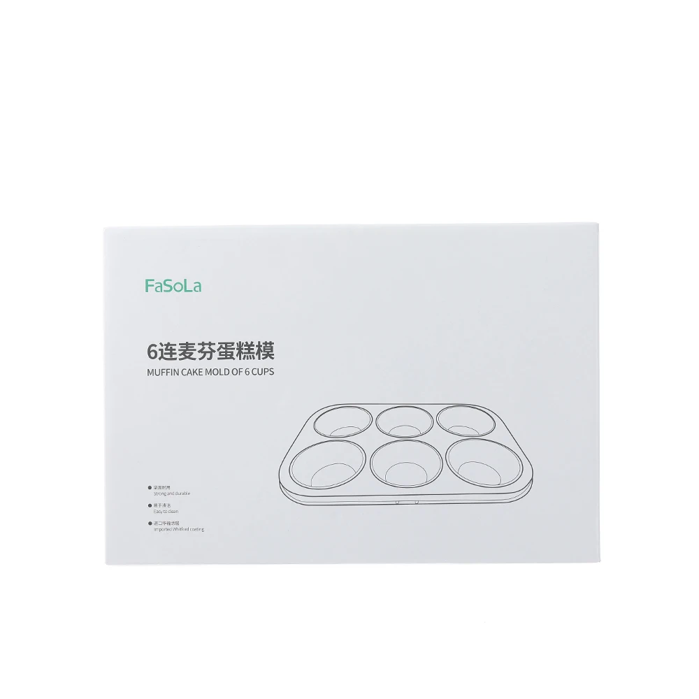 

FaSoLa 6-Cavity Cake Mold DIY Round Cake Pans Mold for Baking Cake Tools Pastry Bakeware Kitchen Utensils Baking Appliance