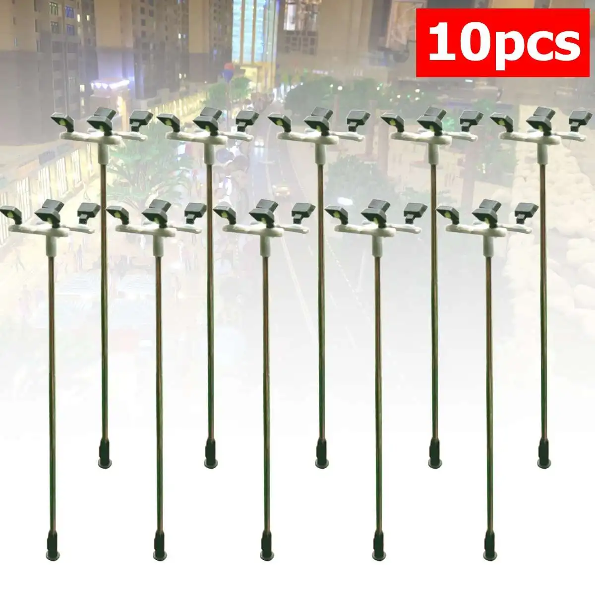 

10Pcs Construction HO / OO Model Light Traffic Lights Signal LED Circuit Model DIY for Architecture Street Train Railway
