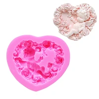 love shape angel mold for soap making diy candle accessories