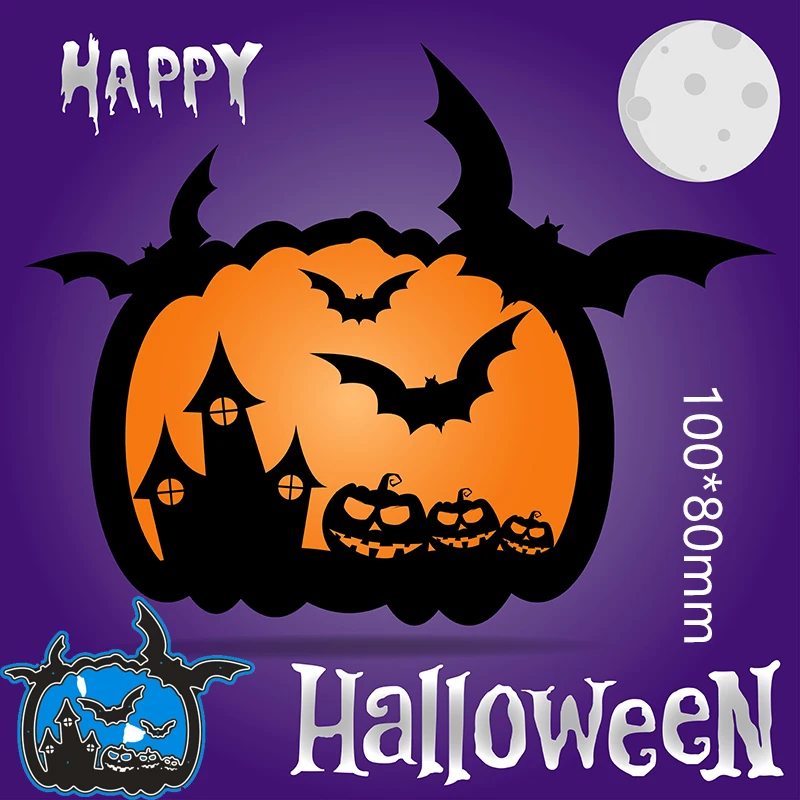 

Metal Cutting Dies Halloween new for decoration card DIY Scrapbooking stencil Paper Album template Dies 100*80mm