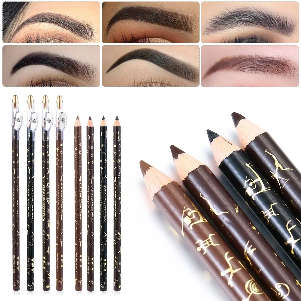 

Hot Sale Long Lasting Makeup Tool Waterproof Brow Liner Pen Eyebrow Enhancers Eye Makeup Eyebrow Pencil With Sharpener