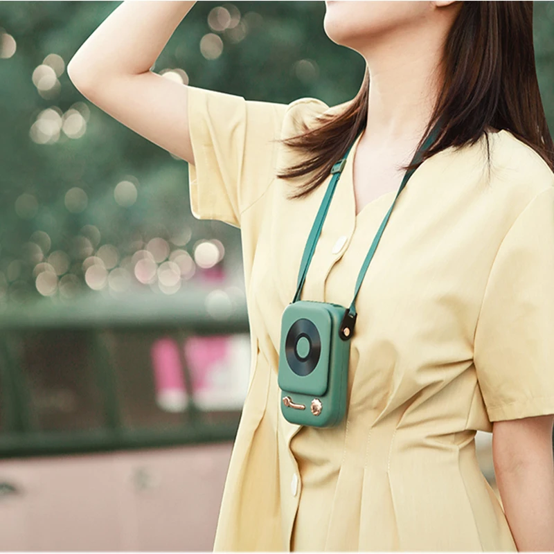 2021 Xiaomi Youpin Mini Portable Neck Fan for Outdoor Travel Room Air Cooler USB Rechargeable Desktop Summer Cooling Fan
