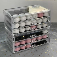 345 layer nail storage box cosmetic organizer makeup nail polish storage box acrylic box jewelry storage transparent drawer