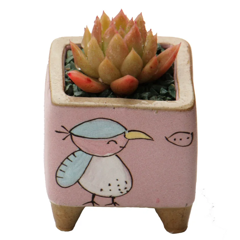 Керамические горшки для цветов ручной работы в стиле ретро|Цветочные и кадки| |