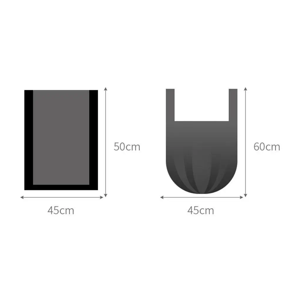 

Plastic Garbage Bags Household Portable Thickened Affordable Black Bags Kitchen Garbage Vest Large Bucket Type Q9U1