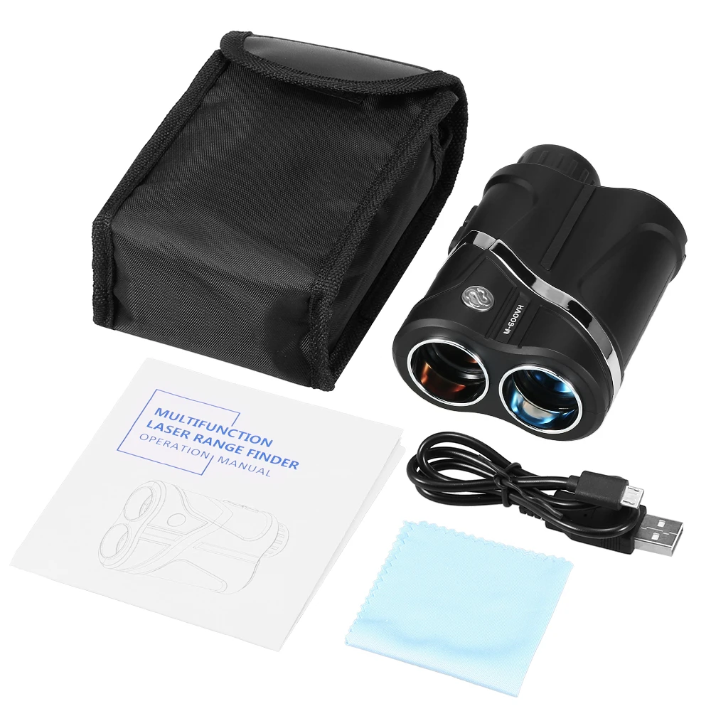 USB Rechargeable Golf Rangefinder 600m Hunting Range Finder Distance Meter Angle Measuring Tool Monocular Telescope |