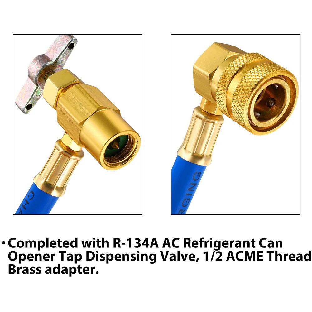 

DIY Bullet Piercing Tap Valve Hose Refrigerant Can Tank Kit BPV31 Model