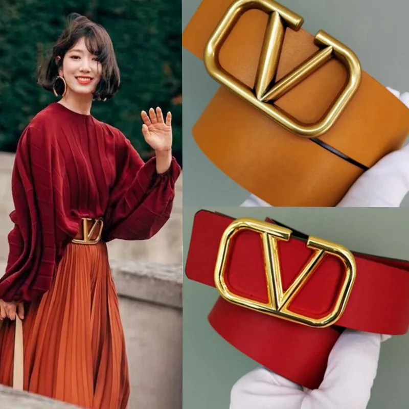 

High Quality Leather Women Belt 2021 Classic All-match Belt Dress Decorative Belt Fashionable Jeans Belts Cinturones Para Mujer